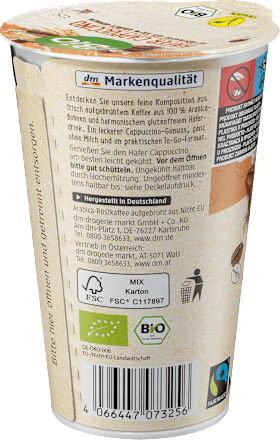 Hafer Cappuccino dmBio