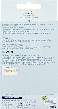 Plastična kabanica za kolica - više vrsta babylove