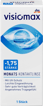 Monatslinse Dioptrie -1,75 VISIOMAX