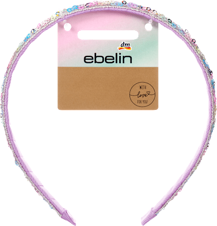 Haarreif Pailletten lila ebelin