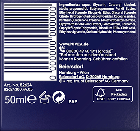 Anti Falten Nachtcreme Q10 Beruhigung NIVEA