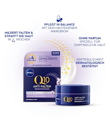 Anti Falten Nachtcreme Q10 Beruhigung NIVEA