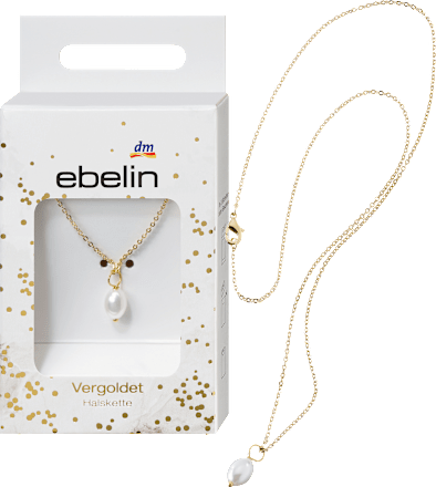 Halskette vergoldet mit Perle ebelin
