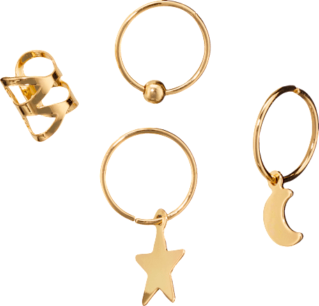 Haarpiercing-Set Stay wild, Child ebelin