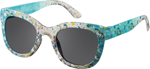 Sonnenbrille für Kinder mit Einhorn-Muster und dunkel getönten Gläsern SUNDANCE