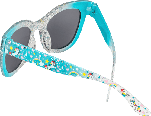 Sonnenbrille für Kinder mit Einhorn-Muster und dunkel getönten Gläsern SUNDANCE