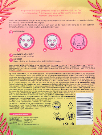 Tuchmaske Tropical Love Wassermelone Balea