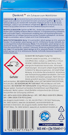 Deodorante per WC Fruity Trio Denkmit