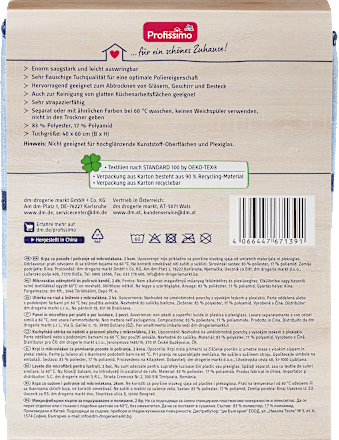 Geschirr- und Poliertücher aus Mikrofaser Profissimo