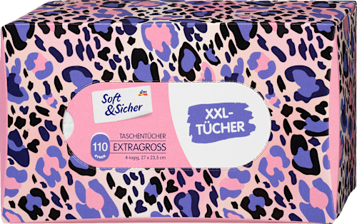 Taschentücher Box mit extra großen Taschentüchern Soft&Sicher