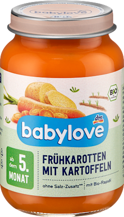 Gemüse Frühkarotten mit Kartoffel ab dem 5. Monat babylove