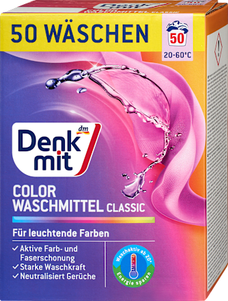 Colorwaschmittel Pulver Classic Denkmit