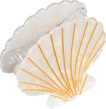 Haarklammer Muschel-Form ebelin