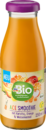 Smoothie, ACE mit Karotte, Orange, & Weizenkeimöl dmBio