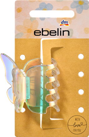 Haarklammer Schmetterling holografisch ebelin