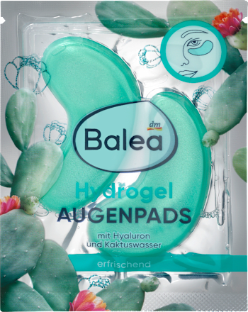 Augenpads Hydrogel Kaktuswasser (1 Paar) Balea