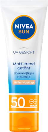 Sonnenfluid Gesicht mattierend & hell getönt LSF 50 NIVEA SUN