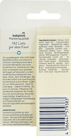 Sonnenstick sensitiv Gesicht, LSF 50+ babylove