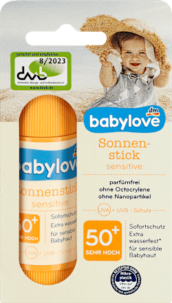sensitive Stik za zaštitu od sunca, sa veoma visokim zaštitnim faktorom SPF50 babylove
