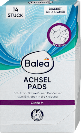 Deodorante in pads per ascelle taglia M Balea