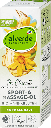 Масажно олио Pro Climate с био цветове от арника  alverde NATURKOSMETIK