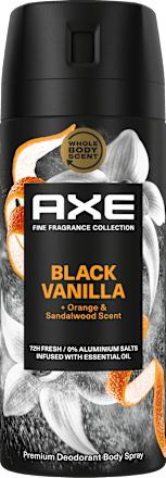 Bodyspray Black Vanilla Orange & Sandalwood Scent AXE