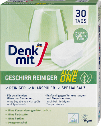 Pastiglie per lavastoviglie ALL IN ONE Denkmit