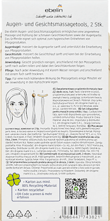 Set za masažo obraza Have a Coffeemazing Day, 2-delni ebelin