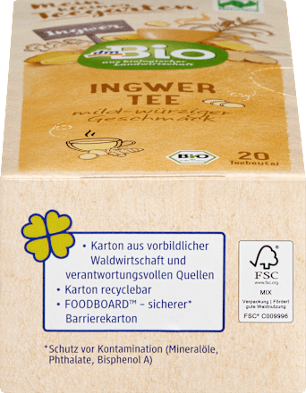 Kräutertee Ingwer (20 Beutel) dmBio