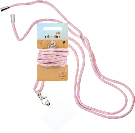 Größenverstellbare Handykette rosa ebelin