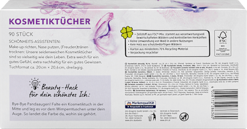 Chusteczki kosmetyczne 3-warstwowe ebelin