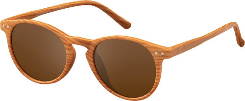 Sonnenbrille für Kinder in Holzoptik mit dunkel getönten Gläsern SUNDANCE