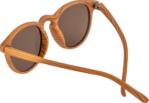 Sonnenbrille für Kinder in Holzoptik mit dunkel getönten Gläsern SUNDANCE