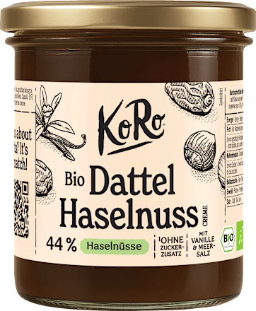 Brotaufstrich, Dattel-Haselnuss-Creme KoRo