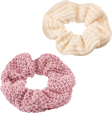 Scrunchies creme, altrosa ebelin