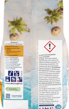 Detersivo in polvere per capi colorati Sense of Summer Denkmit