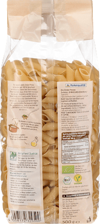 Nudeln, Penne aus Dinkel, Naturland dmBio