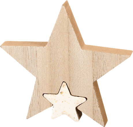 Holzstern mit Melamin BOLTZE