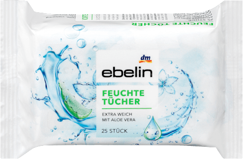 Salviette detergenti viso ebelin