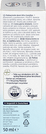 Denný pleťový krém na vystresovanú a podráždenú pleť Ultra Sensitive Balea med