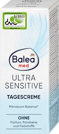 Denný pleťový krém na vystresovanú a podráždenú pleť Ultra Sensitive Balea med