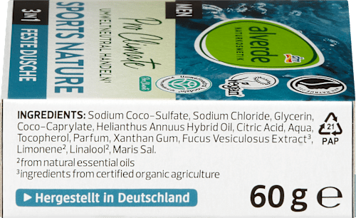 Feste Dusche 3in1 Sports Nature alverde MEN