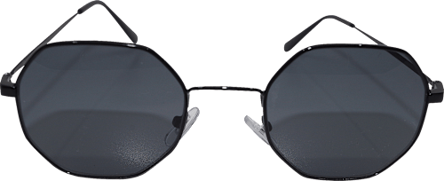 Metall-Sonnenbrille in Schwarz mit dunkel getönten Gläsern SUNDANCE