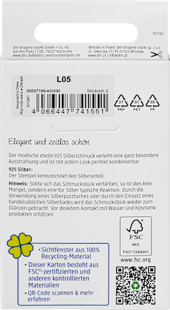 Creolen 925 Silber mit Strassstein ebelin