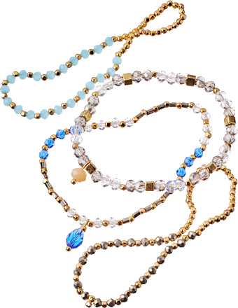 Armbänder elastisch mit Steinchen ebelin