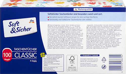 Taschentücher Box Design Soft&Sicher