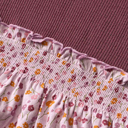 Kleid mit Ripp-Struktur, lila, Gr. 104 ALANA