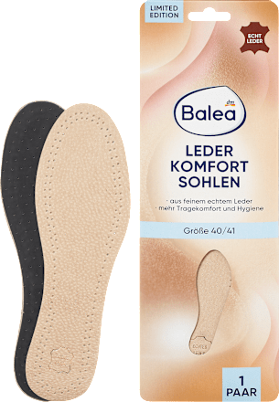 Einlegesohlen Leder, Gr. 40/41 (1 Paar) Balea