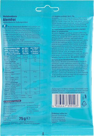 Бонбони за гърло Atemfrei, ледено свежи Mivolis