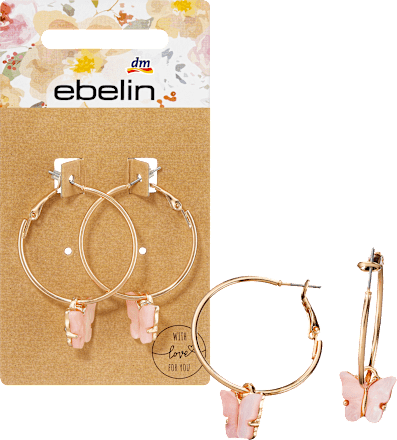 Creolen Schmetterling Gold-Optik ebelin